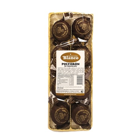 Polvorón chocolate -bandeja 300 g-